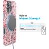 image:imageCasely iPhone 14 Plus Case  Final Rose  Red amp Pink Floral  Compatible with MagSafe  Classic Ultra Slim DesignVintage Belle  Floral Toile