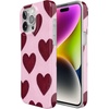 image:imageCasely iPhone 14 Plus Case  Final Rose  Red amp Pink Floral  Compatible with MagSafe  Classic Ultra Slim DesignWhole Lotta Love  Plum Hearts