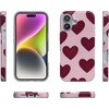image:imageCasely iPhone 14 Plus Case  Final Rose  Red amp Pink Floral  Compatible with MagSafe  Classic Ultra Slim DesignWhole Lotta Love  Plum Hearts