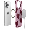 image:imageCasely iPhone 14 Plus Case  Final Rose  Red amp Pink Floral  Compatible with MagSafe  Classic Ultra Slim DesignWhole Lotta Love  Plum Hearts