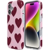 image:imageCasely iPhone 14 Plus Case  Final Rose  Red amp Pink Floral  Compatible with MagSafe  Classic Ultra Slim DesignWhole Lotta Love  Plum Hearts