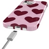 image:imageCasely iPhone 14 Plus Case  Final Rose  Red amp Pink Floral  Compatible with MagSafe  Classic Ultra Slim DesignWhole Lotta Love  Plum Hearts