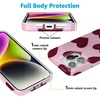 image:imageCasely iPhone 14 Plus Case  Final Rose  Red amp Pink Floral  Compatible with MagSafe  Classic Ultra Slim DesignWhole Lotta Love  Plum Hearts
