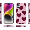 image:imageCasely iPhone 14 Plus Case  Final Rose  Red amp Pink Floral  Compatible with MagSafe  Classic Ultra Slim DesignWhole Lotta Love  Plum Hearts