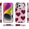 image:imageCasely iPhone 14 Plus Case  Final Rose  Red amp Pink Floral  Compatible with MagSafe  Classic Ultra Slim DesignWhole Lotta Love  Plum Hearts