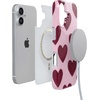 image:imageCasely iPhone 14 Plus Case  Final Rose  Red amp Pink Floral  Compatible with MagSafe  Classic Ultra Slim DesignWhole Lotta Love  Plum Hearts