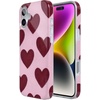 image:imageCasely iPhone 14 Plus Case  Final Rose  Red amp Pink Floral  Compatible with MagSafe  Classic Ultra Slim DesignWhole Lotta Love  Plum Hearts