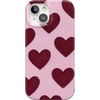 image:imageCasely iPhone 14 Plus Case  Final Rose  Red amp Pink Floral  Compatible with MagSafe  Classic Ultra Slim DesignWhole Lotta Love  Plum Hearts