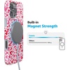 image:imageCasely iPhone 14 Plus Case  Final Rose  Red amp Pink Floral  Compatible with MagSafe  Classic Ultra Slim DesignXOXO  Candy Hearts