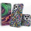 image:imageCasely iPhone 14 Plus Case  Full Bloom  Navy Floral  Compatible with MagSafe  Classic Ultra Slim Design