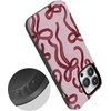 image:imageCasely iPhone 14 Pro Case  Love Me Knot  Mauve Bow  Bold Protective Design  MagSafe Compatible Design