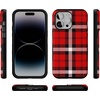 image:imageCasely iPhone 14 Pro Max Case  As if  Red Plaid  Compatible with MagSafe  Bold Protective Design