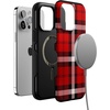 image:imageCasely iPhone 14 Pro Max Case  As if  Red Plaid  Compatible with MagSafe  Bold Protective Design