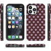image:imageCasely iPhone 14 Pro Max Case  Spotted in SoHo  Burgundy Polka Dot  Bold Protective Design  Compatible with MagSafe