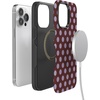 image:imageCasely iPhone 14 Pro Max Case  Spotted in SoHo  Burgundy Polka Dot  Bold Protective Design  Compatible with MagSafe