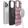 image:imageCasely iPhone 14 Pro Max Case  Uptown Gridlock  Pink Checkerboard  Bold Protective Design  Compatible with MagSafe