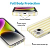 image:imageCasely iPhone 15 Case  Butter Yellow Stripes  Sunday Best  Compatible with MagSafe  Classic Ultra Slim Design