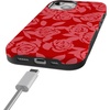 image:imageCasely iPhone 15 Case  Final Rose  Red amp Pink Floral  Bold Protective Design  MagSafe Compatible Design
