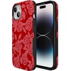 image:imageCasely iPhone 15 Case  Final Rose  Red amp Pink Floral  Bold Protective Design  MagSafe Compatible Design