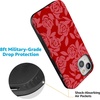 image:imageCasely iPhone 15 Case  Final Rose  Red amp Pink Floral  Bold Protective Design  MagSafe Compatible Design