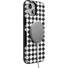 image:imageCasely iPhone 15 Case  Harlequin Salem Diamond  Black and White  Bold Protective Design  MagSafe Compatible Design