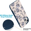 image:imageCasely iPhone 15 Case  Ink amp Iris  Vintage Floral  Bold Protective Design  Compatible with MagSafe