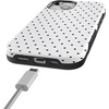 image:imageCasely iPhone 15 Case  On the Dot  White Polka Dot  Bold Protective Design  Compatible with MagSafe