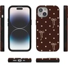 image:imageCasely iPhone 15 Case  Teddy Bows  Brown Polka Dot  Bold Protective Design  MagSafe Compatible Design