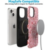 image:imageCasely iPhone 15 Plus Case  Blush Garden  Floral Doodle  Bold Protective Design  Compatible with MagSafe