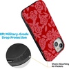 image:imageCasely iPhone 15 Plus Case  Final Rose  Red amp Pink Floral  Bold Protective Design  MagSafe Compatible Design