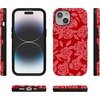 image:imageCasely iPhone 15 Plus Case  Final Rose  Red amp Pink Floral  Bold Protective Design  MagSafe Compatible Design