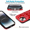 image:imageCasely iPhone 15 Plus Case  Final Rose  Red amp Pink Floral  Bold Protective Design  MagSafe Compatible Design