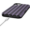 image:imageCasely iPhone 15 Plus Case  Harlequin Midnight Diamond  Black and Purple  Bold Protective Design  MagSafe Compatible Design