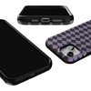 image:imageCasely iPhone 15 Plus Case  Harlequin Midnight Diamond  Black and Purple  Bold Protective Design  MagSafe Compatible Design