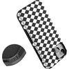 image:imageCasely iPhone 15 Plus Case  Harlequin Salem Diamond  Black and White  Bold Protective Design  MagSafe Compatible Design
