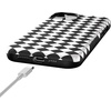 image:imageCasely iPhone 15 Plus Case  Harlequin Salem Diamond  Black and White  Bold Protective Design  MagSafe Compatible Design