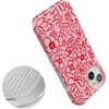image:imageCasely iPhone 15 Plus Case  Lovebug  Blue Hearts  Compatible with MagSafe  Classic Ultra Slim DesignBlush Garden  Floral Doodle