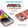 image:imageCasely iPhone 15 Plus Case  Lovebug  Blue Hearts  Compatible with MagSafe  Classic Ultra Slim DesignCitrus Stripes  Poolside Print