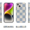 image:imageCasely iPhone 15 Plus Case  Lovebug  Blue Hearts  Compatible with MagSafe  Classic Ultra Slim DesignFit Check  Light Blue Checkerboard