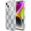 image:imageCasely iPhone 15 Plus Case  Lovebug  Blue Hearts  Compatible with MagSafe  Classic Ultra Slim DesignFit Check  Light Blue Checkerboard