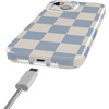 image:imageCasely iPhone 15 Plus Case  Lovebug  Blue Hearts  Compatible with MagSafe  Classic Ultra Slim DesignFit Check  Light Blue Checkerboard