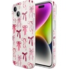 image:imageCasely iPhone 15 Plus Case  Lovebug  Blue Hearts  Compatible with MagSafe  Classic Ultra Slim DesignLover Girlie  Pink Bows