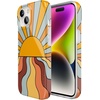 image:imageCasely iPhone 15 Plus Case  Lovebug  Blue Hearts  Compatible with MagSafe  Classic Ultra Slim DesignShine On  Retro Sunset