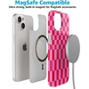 image:imageCasely iPhone 15 Plus Case  Lovebug  Blue Hearts  Compatible with MagSafe  Classic Ultra Slim DesignVibe Check  Pink Checkerboard