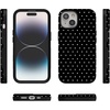 image:imageCasely iPhone 15 Plus Case  On the Dot  Black Polka Dot  Bold Protective Design  Compatible with MagSafe