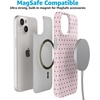 image:imageCasely iPhone 15 Plus Case  On the Dot  Pink amp Brown Polka Dot  Compatible with MagSafe  Classic Ultra Slim Design