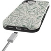 image:imageCasely iPhone 15 Plus Case  Sage Garden  Green Floral  Bold Protective Design  Compatible with MagSafe