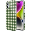 image:imageCasely iPhone 15 Plus Case  Weve Peaked  Aprs Ski Mountains  Compatible with MagSafe  Classic Ultra Slim DesignChecked Twice  Green Plaid