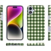 image:imageCasely iPhone 15 Plus Case  Weve Peaked  Aprs Ski Mountains  Compatible with MagSafe  Classic Ultra Slim DesignChecked Twice  Green Plaid