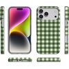 image:imageCasely iPhone 15 Plus Case  Weve Peaked  Aprs Ski Mountains  Compatible with MagSafe  Classic Ultra Slim DesignChecked Twice  Green Plaid